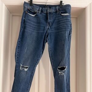 Lucky Brand Dark Blue Distressed Skinny Jeans